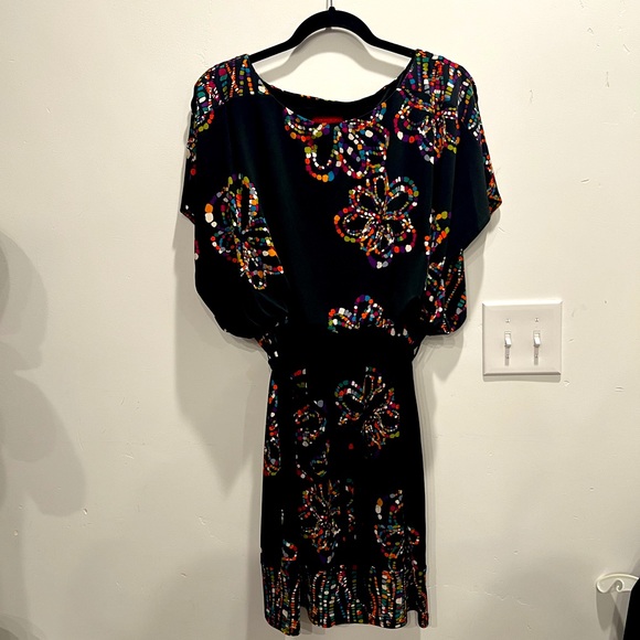 Signature by sangria black and colorful flowers - Picture 3 of 3